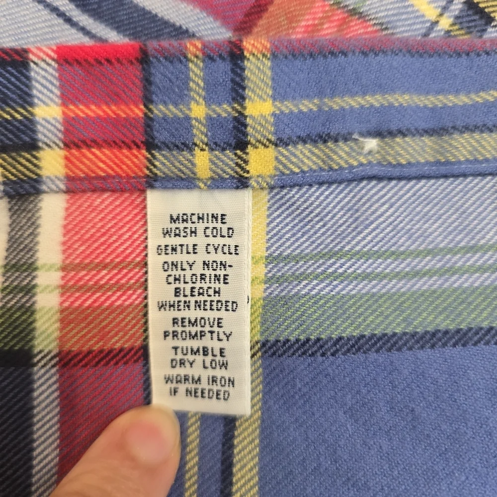 Polo Ralph Lauren Men's 3xbig Classic Fit Flannel Shirt Blue Plaid